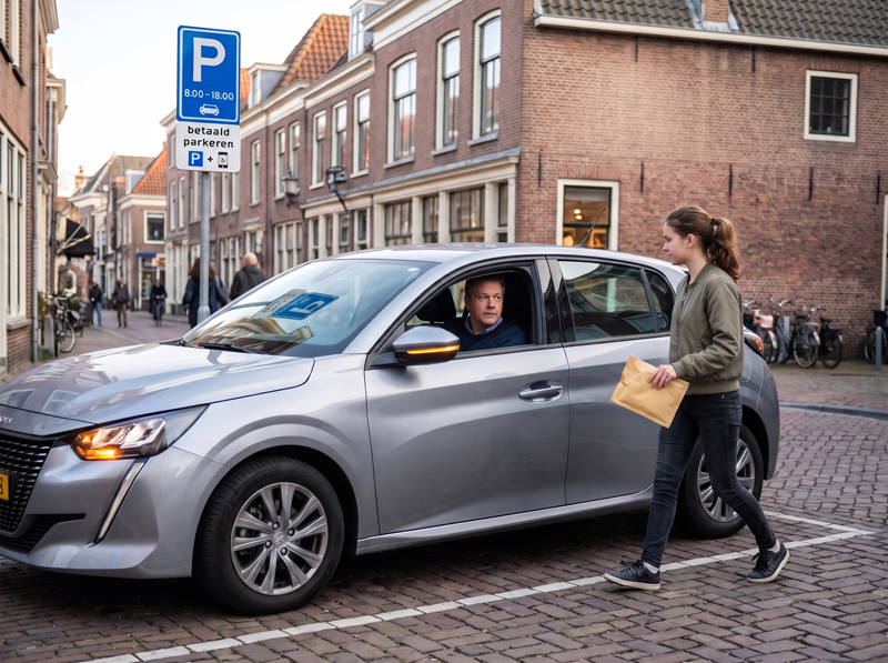 Parkeerbelasting bij ophalen klein pakketje